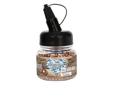 Oktoberfest Bleirundkugeln Verkupfert 4,40mm - 1500ER Spenderflasche - GSG