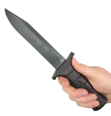Outdoormesser Wolverine GEK Glatt, Mit Lederscheide - Eickhorn