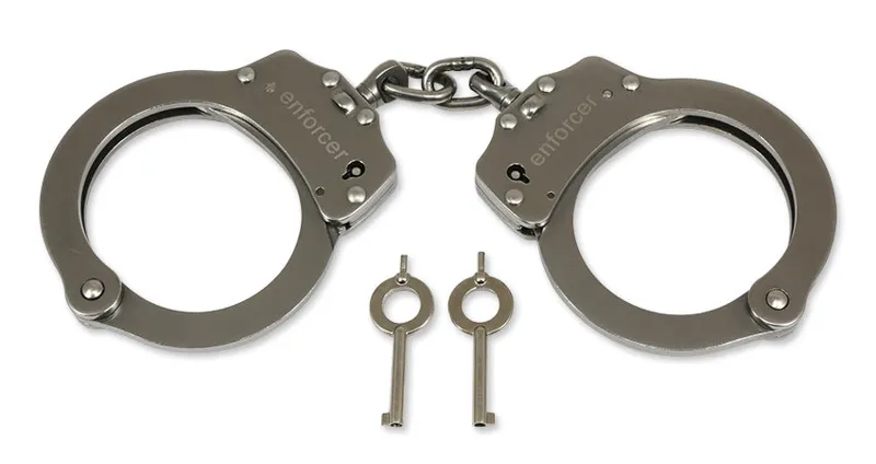 Buchner Enforcer Handschellen Double Lock System, Set Mit Gürteletui