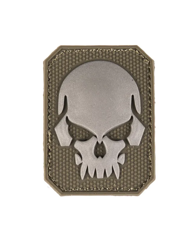 Sturm Patch 3D Skull PVC Klett Sm · Verde / OD