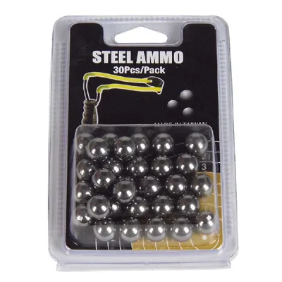 Schleuder Stahlkugeln 9,8mm - 30 Stück - Haller