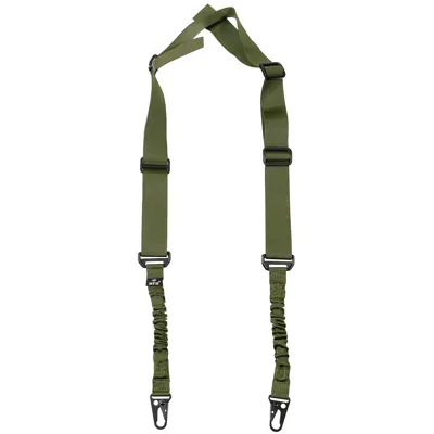 Tactical 2-PUNKT Bungee Sling Gewehr Tragegurt Olive_331 - MFH