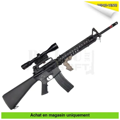 M16 A4 Custom + Lunette + Kit M203 + Chargeurs - E&C (Hong Kong)