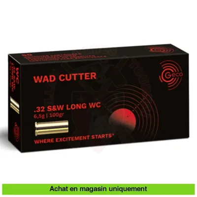 Boite de 50 Cartouches 32 S&w 100 gr WC - Geco