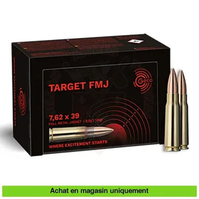 Boite de 50 Cartouches 7.62x39 124g FMJ - Geco