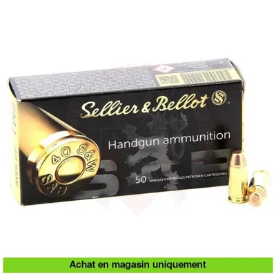 Boite de 50 Cartouches S&B.40 S&w 180 gr FMJ - Sellier & Bellot