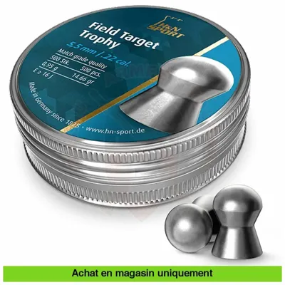 Boite de 500 Plombs Field Target Trophy 5.53mm 0,95g - H&N