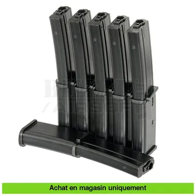 Boite de 6 Chargeurs Midcap 100CPS MP7 - Billau Airsoft