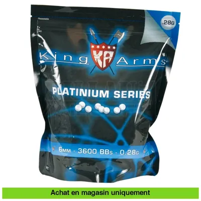 Bouteille de 3600 Billes 0.28g - King Arms