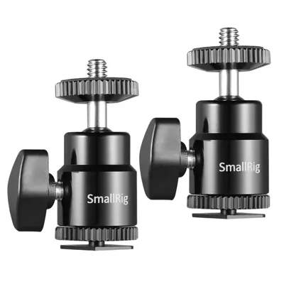 2059 1/4″ Camera Hot Shoe Mount with Additional 1/4″ Screw (2-PACK) - SmallRig