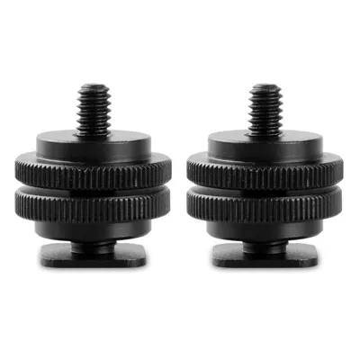 1631 Cold Shoe Adapter with 3/8″ to 1/4″ Thread(2-PACK) - SmallRig