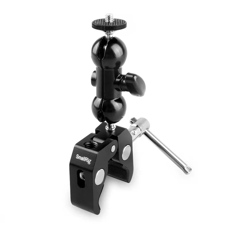 SmallRig 1138B Multi-Function Double BallHead with Clamp & 1/4″ Screw