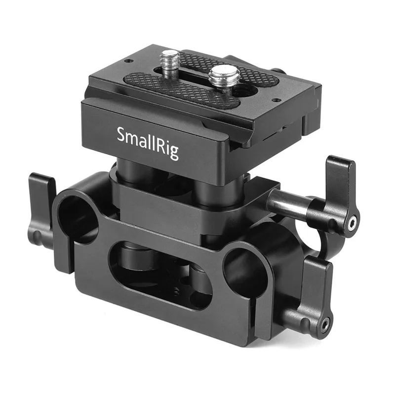 SmallRig DBC2272B Universal 15mm Rail Support System Baseplate