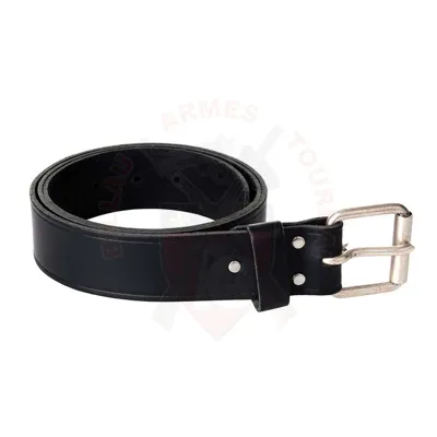Ceinture Cuir Avec Boucle Métal - Billau Armes Tournai