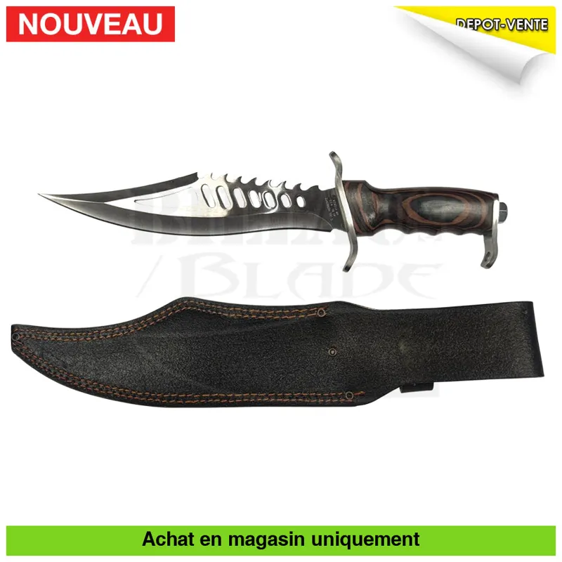 Herbertz Couteau Fixe Type Rambo 3