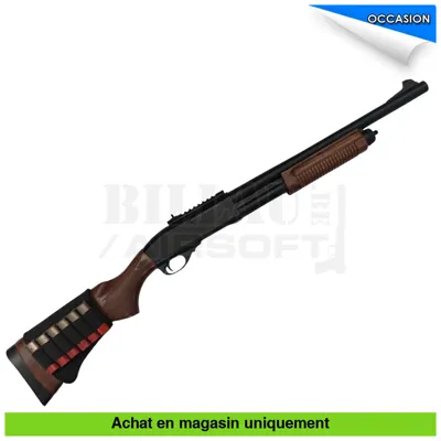 À Pompe GNB M870 Full Métal VRAI Bois + Douilles + Support de Crosse - Golden Eagle