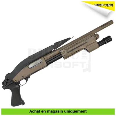 À Pompe Spring M870 Shorty Custom Full Métal + Pompe Lampe + Chargeurs (Rare) - G&P Airsoft