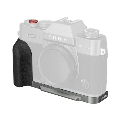 5665 L-Shaped Mount Plate with Silicone Handle Fujifilm X-T30 / X-T30 II / X-T30 III (Charcoal Silv) - SmallRig