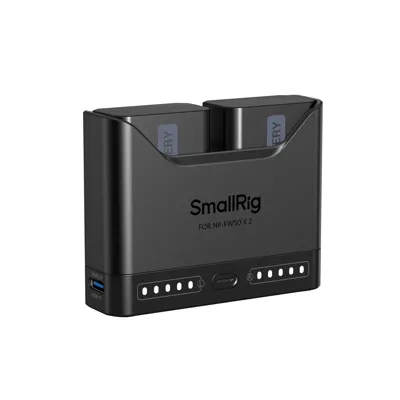 5488 Turbo Charging Kit for NP-FW50 Camera Batteries (Incluye Dos Baterías) - SmallRig