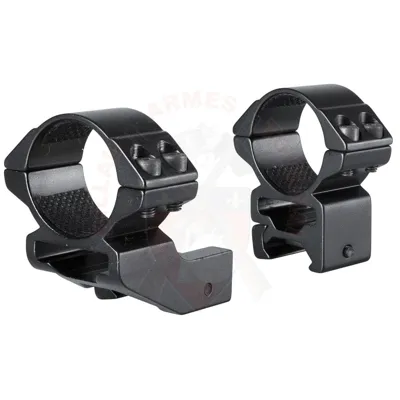 Paire de Colliers de Montage 30mm Extended (25mm), Rail Picatinny, Hauts - Hawke