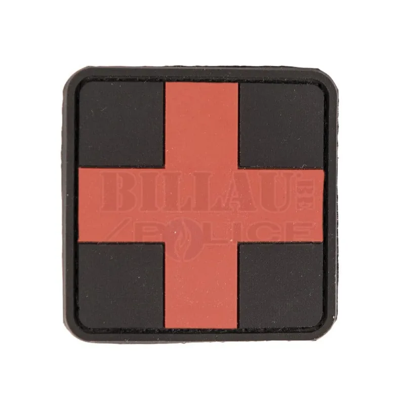 EA Patch PVC 3D Medic Cross & Rouge · Negro