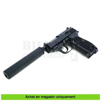 Walther P38 Silenced Full Métal - WE Airsoft