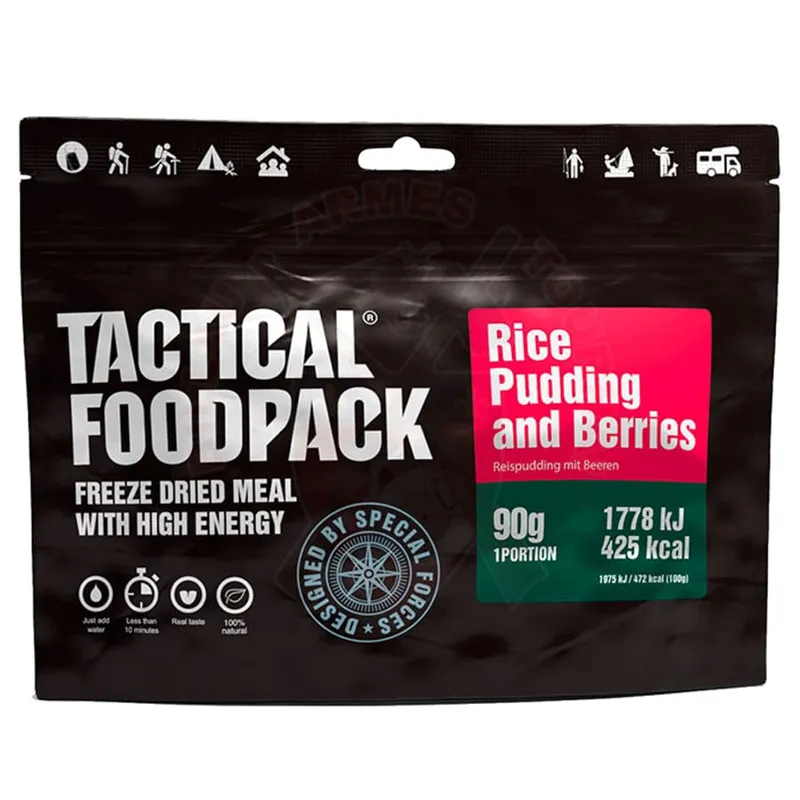 Tactical Foodpack Ration de Survie 90g Rice Pudding and Berries