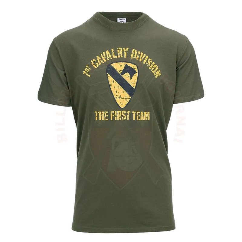 Fostex T-Shirt 1ST Cavalry · Verde / OD