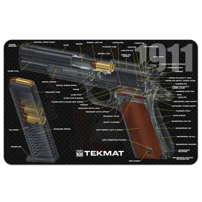 Tapis de Travail 1911 Vue en Coupe (Cutaway) - TekMat