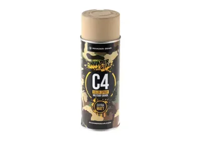 C4 MIL Grade Color Spray Peinture en Bombe Ral 1039 - airsoftzone