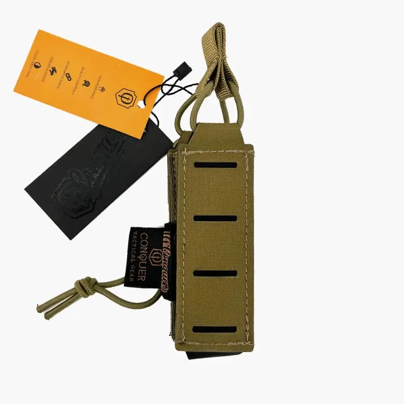 Combat Zone Porte Chargeur de Pistolet Simple Conquer · Tan / FDE