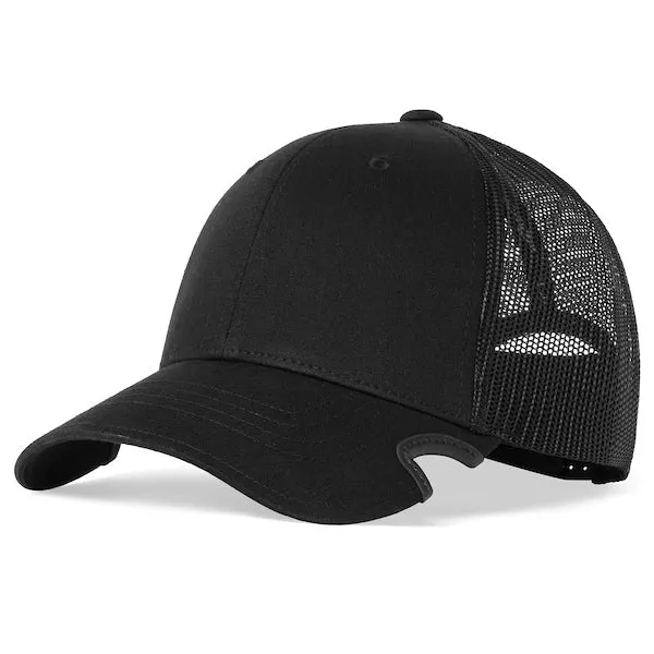 Notch Classic Adjustable Trucker Blank Cap · Negro