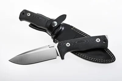 T5: Fixed Blade Tactical Knife - Micarta, Satin-Finished Blade - LIONSTEEL KNIVES