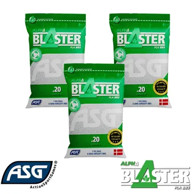 3 Bags of Alpha Bio 0.20g BB - 15000 BBs - Save €5.48! - Blaster