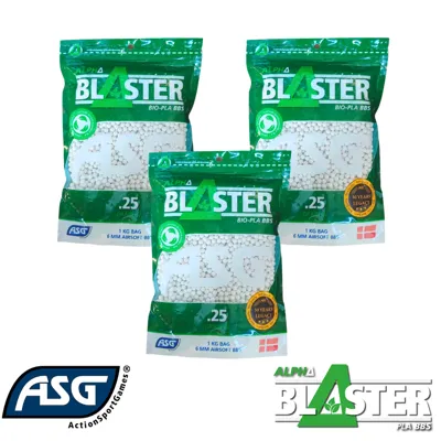 3 Bags of Alpha Bio 0.25g BB - 12000 BBs - Save €5.98! - Blaster