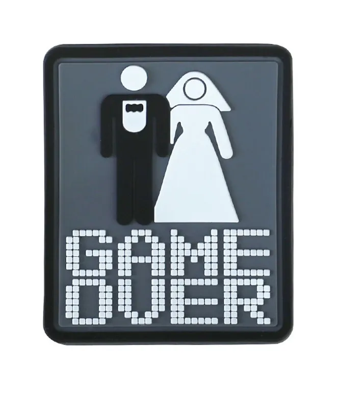 KombatUK 3D Rubber Game Over Velcro Patch