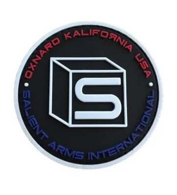 3D Rubber Salient Arms Colored Logo Patch - APS Airsoft