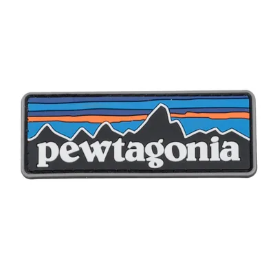 Pewtagonia Rubber Morale Patch - Airtech Studios