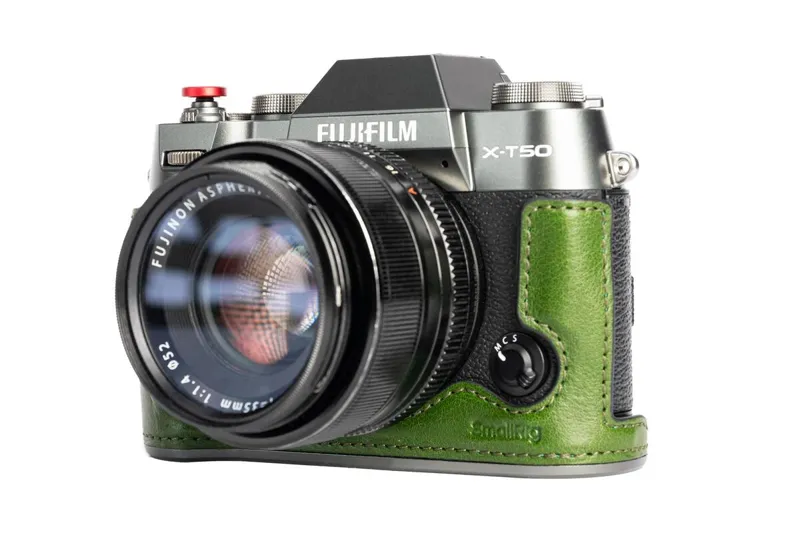 SmallRig 4711 Leather Half Case Kit for Fujifilm X-T50 · Verde / OD