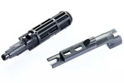 Reinforced Drop in Complete Nozzle Set - Marui MWS - Gun Metal - G&P Airsoft
