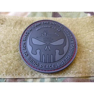 3D Infidel Punisher Patch - Blackops - JTG