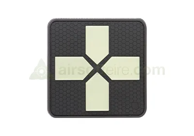 3D Rubber 100mm Large Medic Patch - Glow in the Dark - JTG