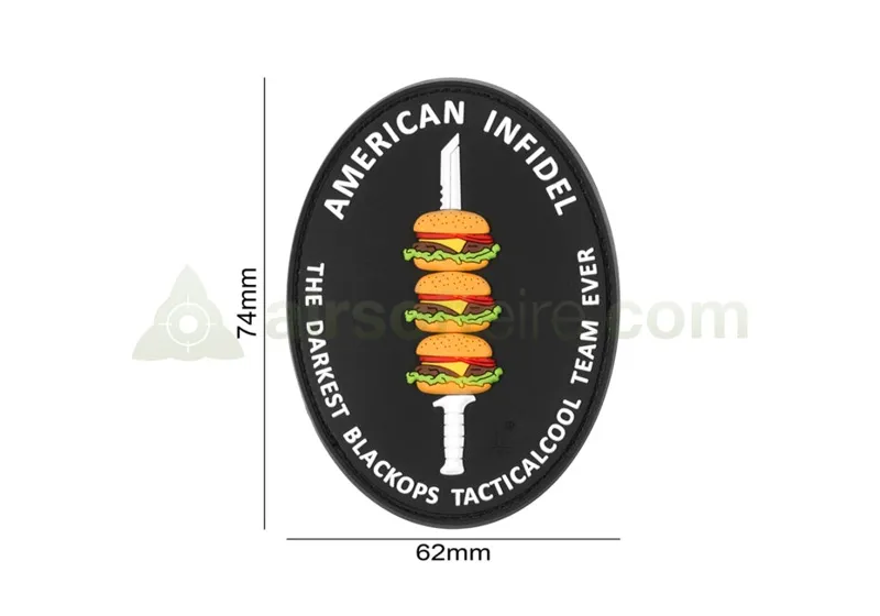 JTG 3D Rubber American Infidel · Negro