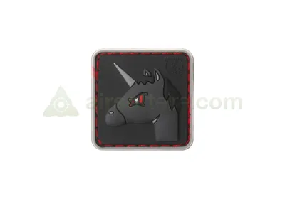 3D Rubber Angry Unicorn Patch - JTG