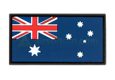3D Rubber Australian Flag Patch - JTG