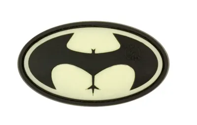 3D Rubber Buttman Patch - Glow in the Dark - JTG
