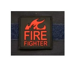 JTG 3D Rubber Firefighter Patch