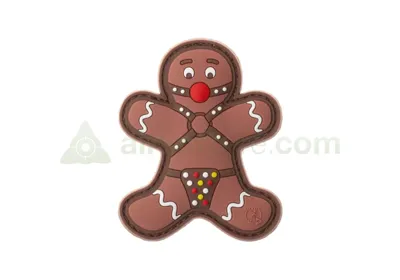 3D Rubber Gingerbread Patch - JTG