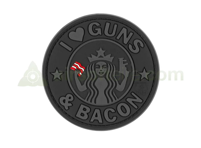 JTG 3D Rubber Guns & Bacon Patch · Negro
