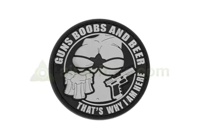 3D Rubber Guns, Boobs and Beer Patch - SWAT - JTG